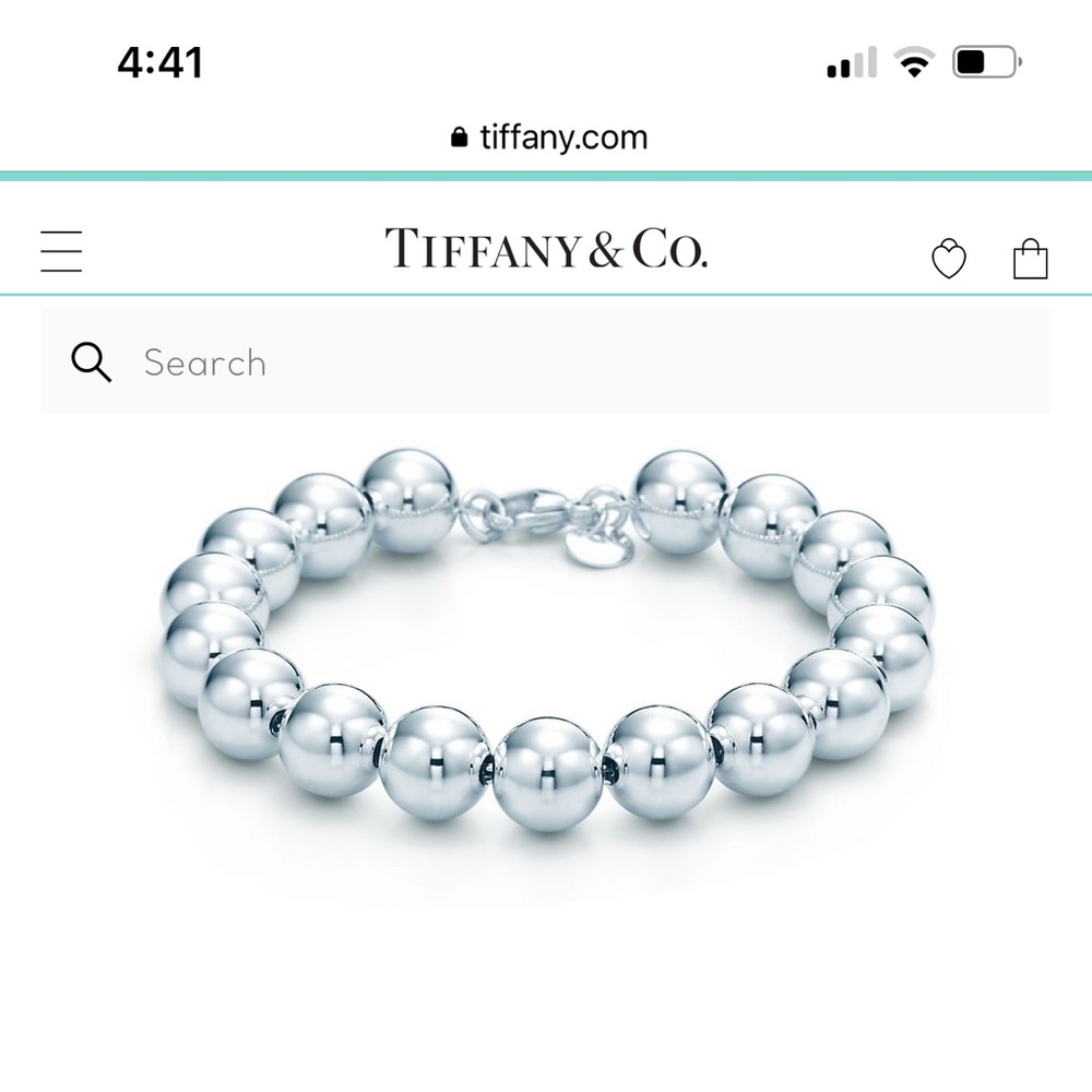 Tiffany 10mm hardware bead bracelet